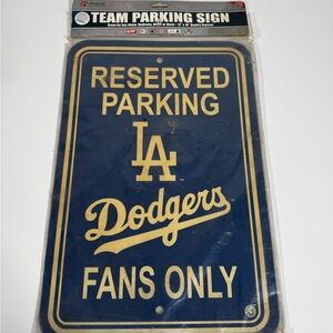 Los Angeles Dodgers Reserved Parking Sign